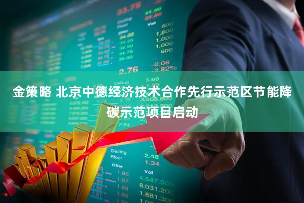 金策略 北京中德经济技术合作先行示范区节能降碳示范项目启动