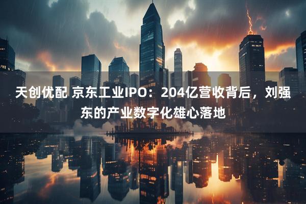 天创优配 京东工业IPO：204亿营收背后，刘强东的产业数字化雄心落地